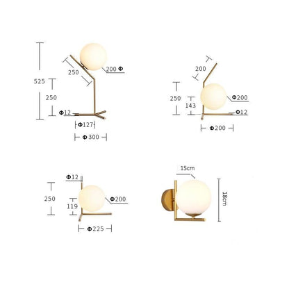 DX Modern Living room/Bedroom/Minimalist/Restaurant Pendant Light Nordic Clothing Decoration Glass Ball Pendant Lamp