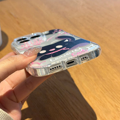 Funny Cute Kitten Bracelet Case Compatible for IPhone 13 11 16 17 15 12 Pro Max 8 7 16 Plus X XR XS Max SE 2020 Cute Cat Ears Cover