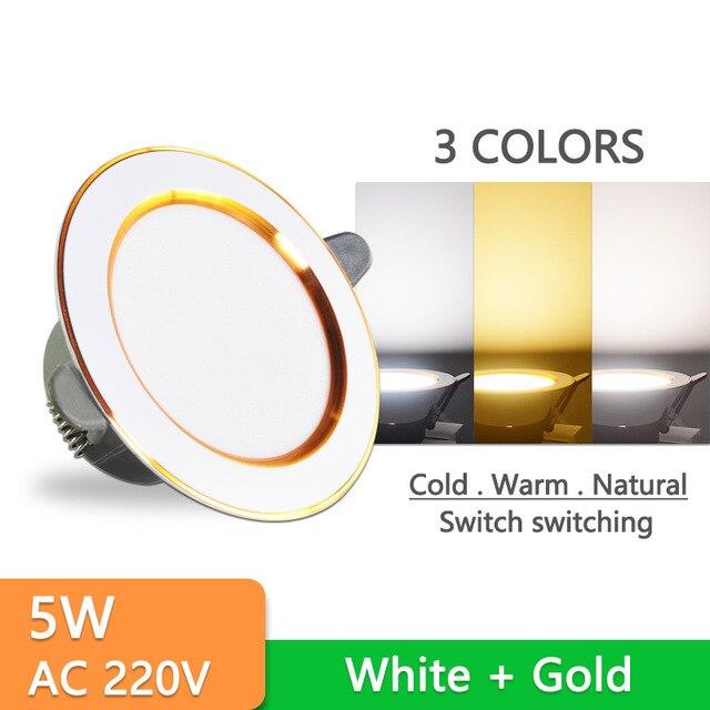 10Pcs Downlight 3w 5w spot led lights 3000k 4500K 6000K led Downlight Kitchen living room Indoor recessed lighting
