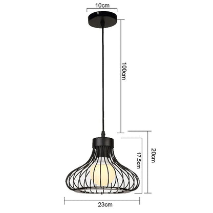 Flush Mount  Ceiling Down Light Retro Pendant Lamp  Black Walkway Kitchen Home Decor