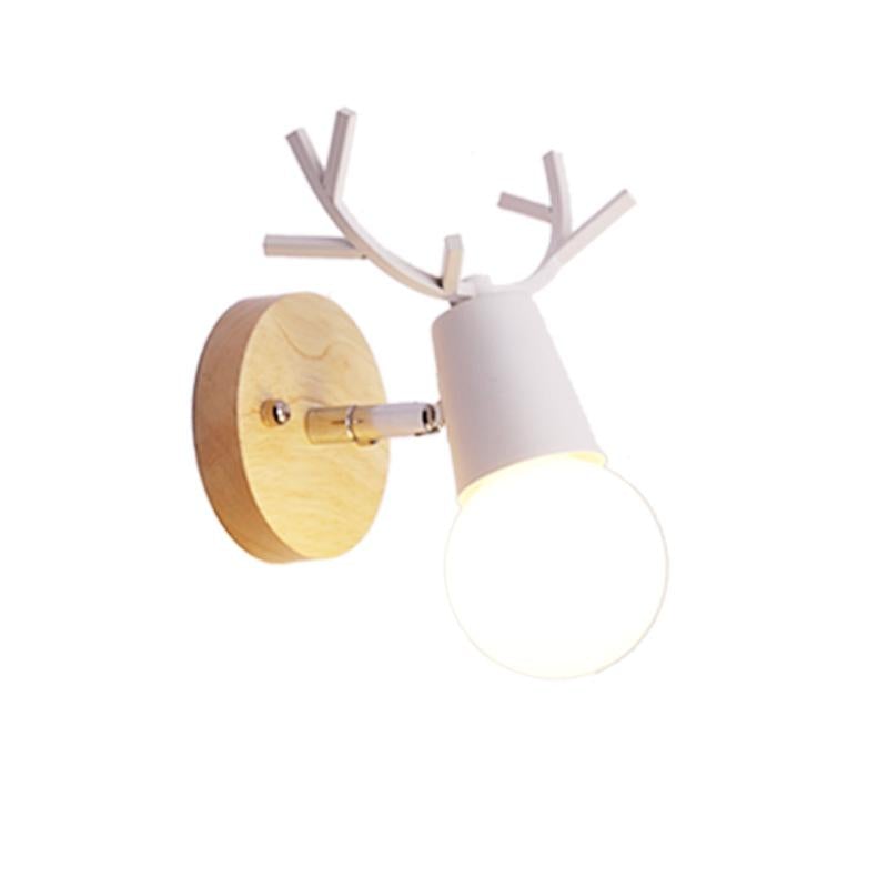 Moose Wall Light Creative Coffee Restaurant Cake Shop Cosy Flower Shop Bedroom Bedside Deer Wall Lights