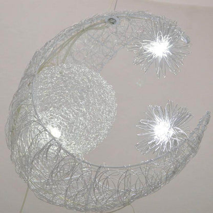 Modern Pendant Lights Kid's Room Lighting Moon Star Child Bedroom Lamps Aluminum Handing Lamp For Living Room Home Decoration