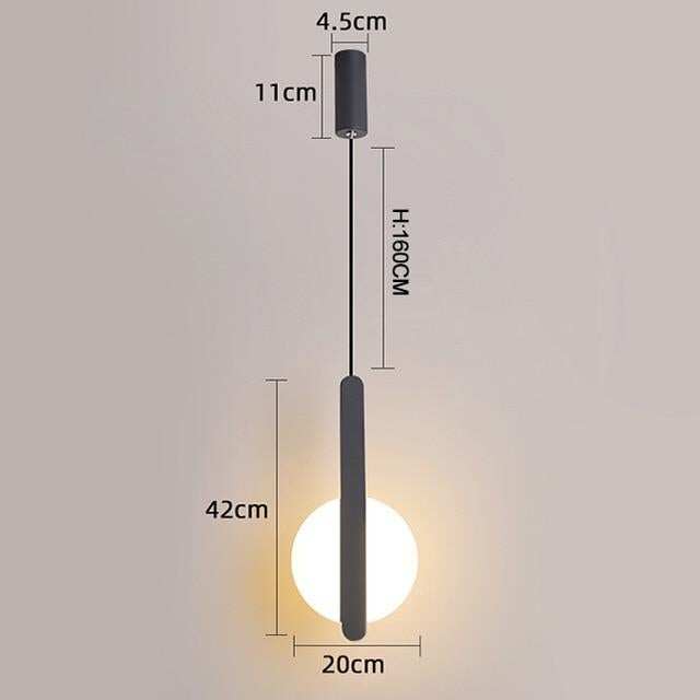 Modern Led Pendant Lights For Dinning Room Bedside Bar Home Deco Pendant Lamp Fixtures White/Black Color