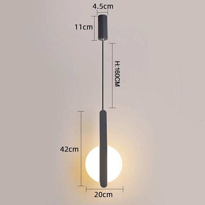 Modern Led Pendant Lights For Dinning Room Bedside Bar Home Deco Pendant Lamp Fixtures White/Black Color