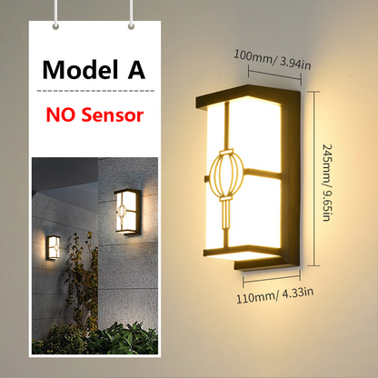 Outdoor Lamps Motion Sensor Wall Light Waterproof AC85-265V 16/30W Exterior Wall Lamp For Garden Light Street Lamp