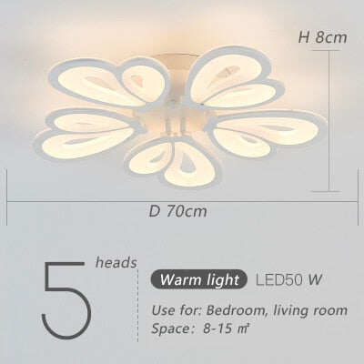 Modern Led Ceiling Light Butterfly Lamp Shape With Remote Control Acrylic Lights For Living Room Bedroom Home Lighting