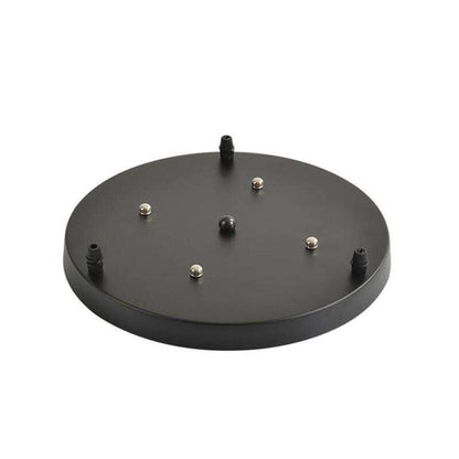 Ceiling Plate Black/White Iron Pendant Lamp Bases DIY 2/3/4/5 holes 25cm/30cm/40cm/50cm Straight/Round Ceiling Base