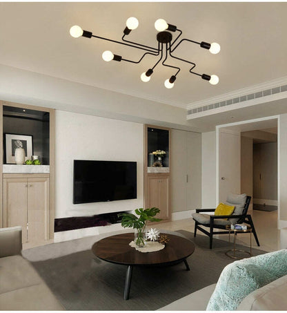 Vintage Ceiling Lights Iron Personality Ceiling Lights for Living & Bed Room
