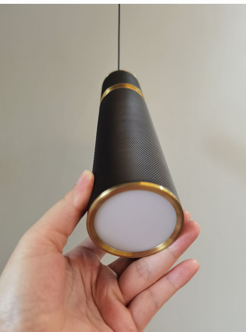 Black /gray Modern LED Pendant Lamp Aluminum Metal spotlight Fixture Living Bedroom Decor Hanging Lighting