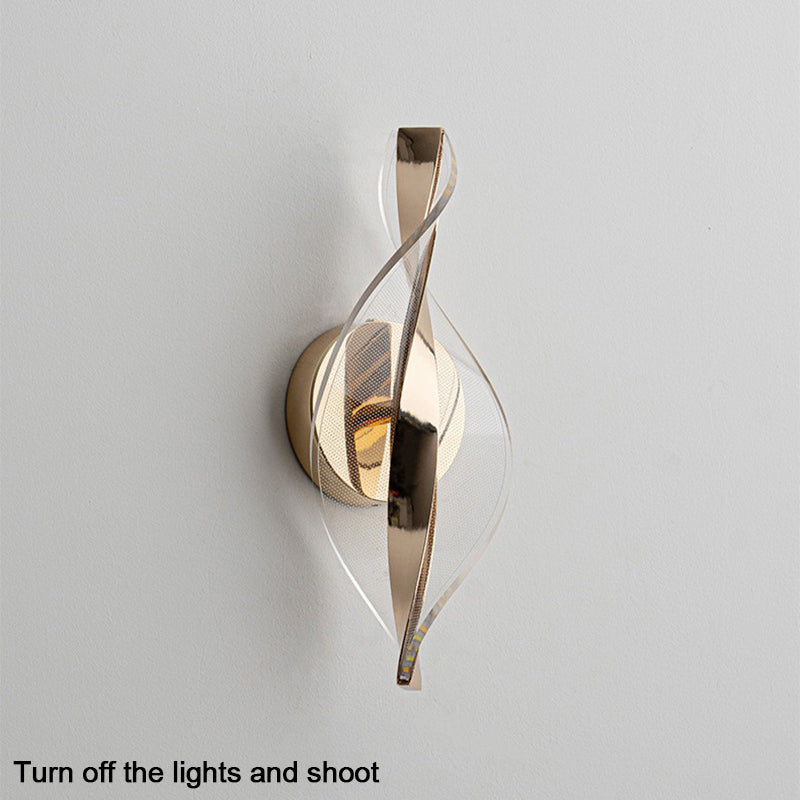 Nordic LED Wall Lamp  Living Room  Indoor Lighting Originality Lamps Modern LED Acrylic Bedside Wall Light