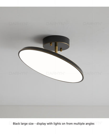 Modern LED Ceiling Light For Living Dining Room Aisle Lamp Rotatable Corridor Balcony Round Copper Light Home Decoration Fixture
