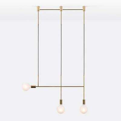Modern Iron Pendant Light Northern Europe Creative Branches Hanging Lamp LOFT Luminarias Industrial Geometric Art Nordic Lamp