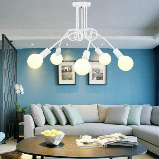 Modern Pendant Light Metal Lamp Decoration LED Blub Lighting Europe Dining-room Sitting Room Vintagre Store Indoor