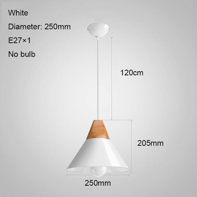 Nordic LED Pendant Lights Dining Room Pendant Lamp Modern Colorful Restaurant Kitchen Coffee Bedroom Loft Hanglamp Wood E27