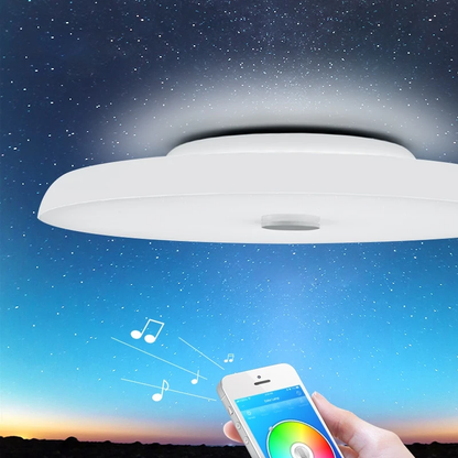Modern LED Ceiling Lights Dimmable 36W 48W 72W APP Remote Control Bluetooth Music Light Speaker Foyer Bedroom Smart Ceiling Lamp