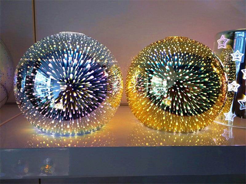 Modern 3D Colorful Nordic Starry Sky Hanging Glass Shade Pendant Lamp Lights E27 LED For Kitchen Restaurant Living Room