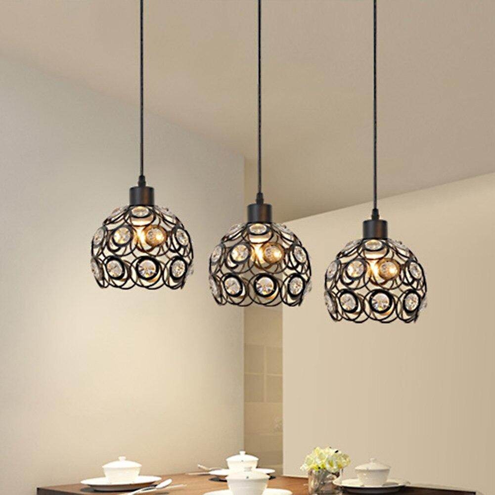 E26/E27 Retro Metal+Cloth Pendant Lamp For Indoor Living Room Dinning Room Hallway Indoor Lighting Hanging Lamp