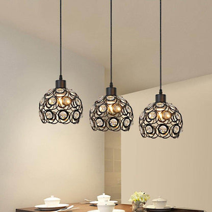 E26/E27 Retro Metal+Cloth Pendant Lamp For Indoor Living Room Dinning Room Hallway Indoor Lighting Hanging Lamp
