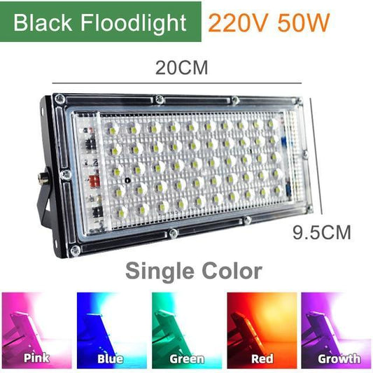 LED Floodlight 100W 50W 10W LED Spotlight IP65 Waterproof Outdoor Refletor Lighting Square Lamp Garden Flood Light