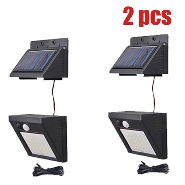 A2 LED Solar Light 40 80LED garden lamp PIR Motion Sensor night light separated for Home outdoor Street Yard Path fence