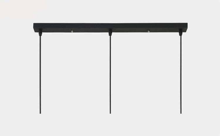Ceiling Plate Black/White Iron Pendant Lamp Bases DIY 2/3/4/5 holes 25cm/30cm/40cm/50cm Straight/Round Ceiling Base