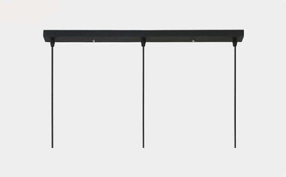 Ceiling Plate Black/White Iron Pendant Lamp Bases DIY 2/3/4/5 holes 25cm/30cm/40cm/50cm Straight/Round Ceiling Base