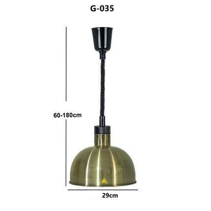 Restaurant Food Insulation Lamp Heating Lamp Commercial Chandelier Single-head Food Insulation Heating Lamp Barbecue Lamp