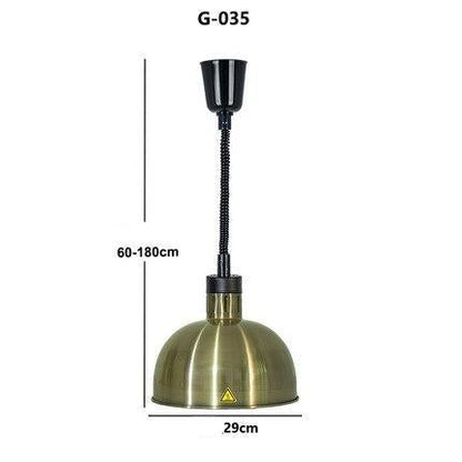 Restaurant Food Insulation Lamp Heating Lamp Commercial Chandelier Single-head Food Insulation Heating Lamp Barbecue Lamp