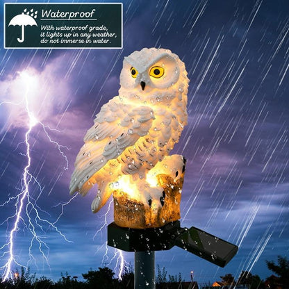 Solar power led garden light outdoor Waterproof energy panel lamp luz solar Owl lighting Path  Yard decoration for ping