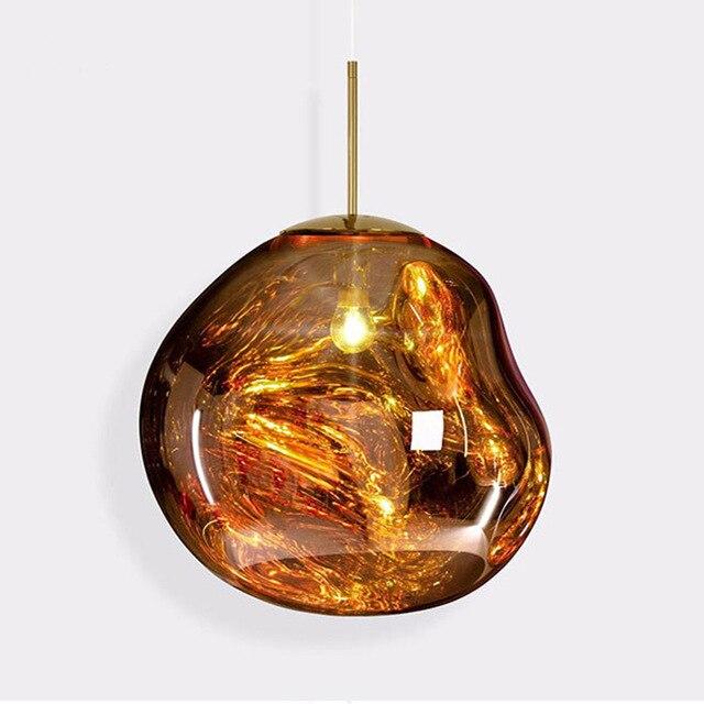 Glass Pendant Lamp Dia 15cm/20cm/27cm Creative Hanging Lamp With Adjustable Cable Bedroom Living Room Pendant Light