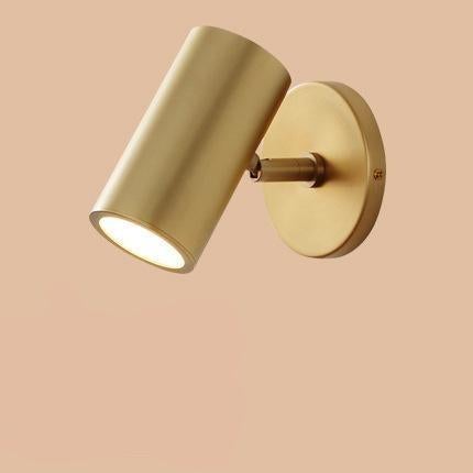 Nordic Bedside Creative Copper Wall Lamp Simple Style Reading Wall Lamp Living Room Wall Decoration Lamp