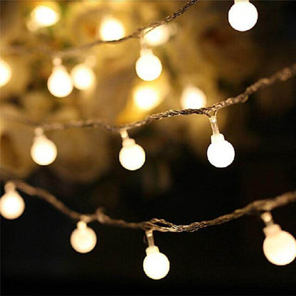 3M 5M 10M AA Battery LED Ball String Lights Christmas lights indoor Garland on Batteries Wedding Xmas Decoration light