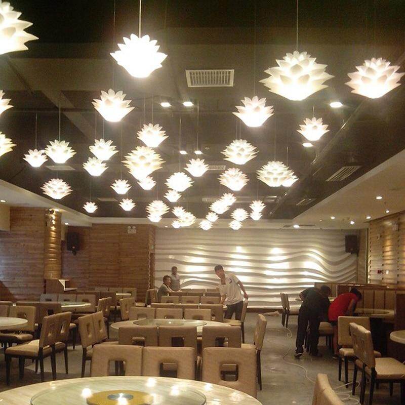 DIY PP lotus chandelier living room bedroom study restaurant cafe bar club chandelier personalized decorative lights