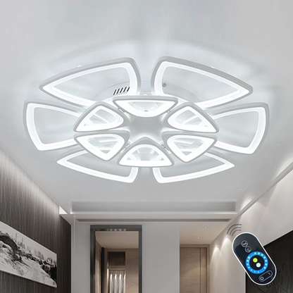 Black Modern Ceiling Lights Fixtures For Dining Living Room Acrylic Lampshade Bedroom Lamp Body Matt White Space 10-30 Meters