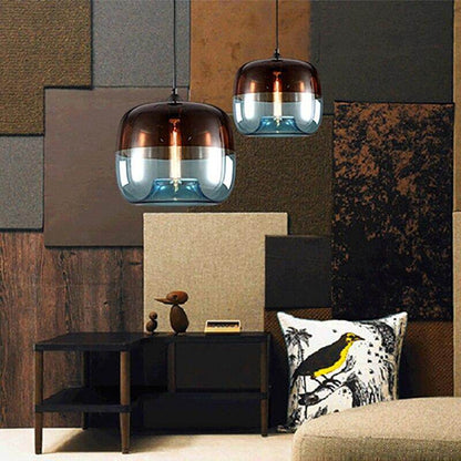 Modern Nordic Art Deco Colorful Hanging Glass Pendant Lamp Lights Fixtures E27 LED For Kitchen Restaurant Living Room Bedroom