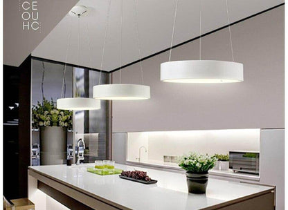 New LED Simple Pendant Lights Lamp For Living Room  Lustre Pendant Lights 3 Round Shape Pendant Ceiling Fixtures