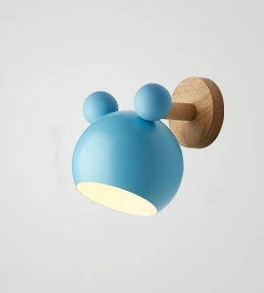 Nordic Mickey Wall Lamp Bedroom Parlor Wall Light Study Applique Murale Luminaire Children's Room Wandlamp