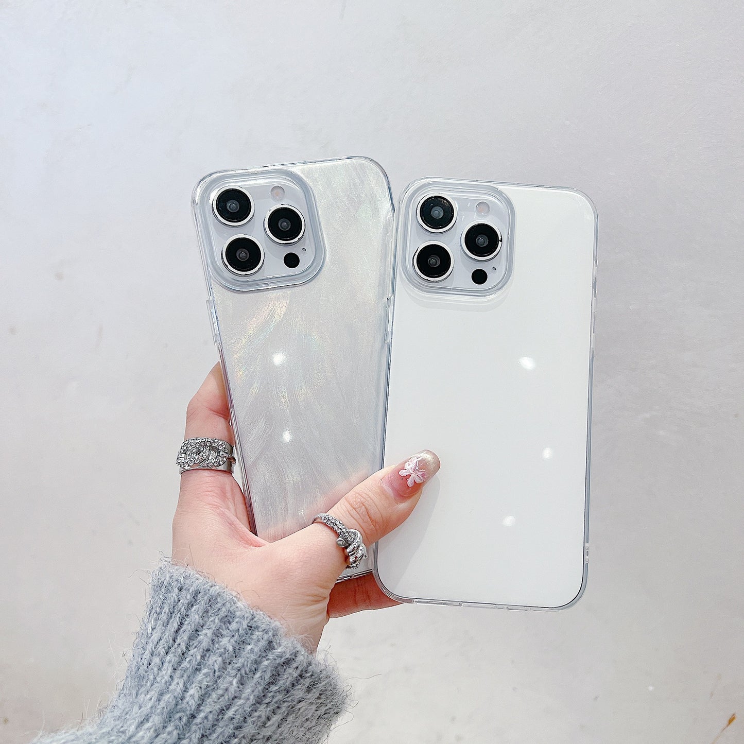 Suitable for Apple 17 IMD Phone Case with Feather Gauze Smooth Surface and Color Painted IPhone 16 Pro Max Anti Drop