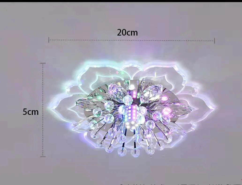 Spotlight led ceiling lamp embedded crystal downlight corridor lamp modern minimalist creative porch lamps