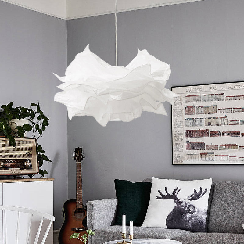 Modern Minimalist Scandinavian European Style Cloud Chandelier Mall Hotel Wedding Shop Theme B&B Convention Paper Lampshade