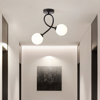 Modern Glass Ceiling Light Minimalist Ceiling lamp Indoor Lighting Hallway Aisle Balcony Entryway