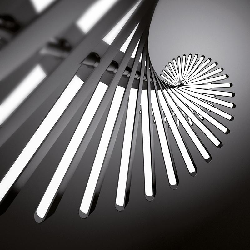 New Net Hot Chandelier Dimmable Creative LED Aluminum Alloy Simple Fishbone Chandelier