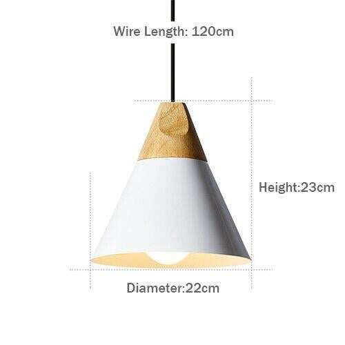 LED Pendant Lights Aluminum Wood Pendant Lamps E27 Modern Hang Lamp Kitchen Restaurant Bar bedroom living room light fixtures