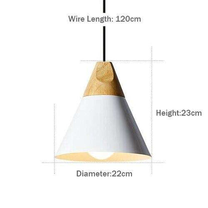 LED Pendant Lights Aluminum Wood Pendant Lamps E27 Modern Hang Lamp Kitchen Restaurant Bar bedroom living room light fixtures