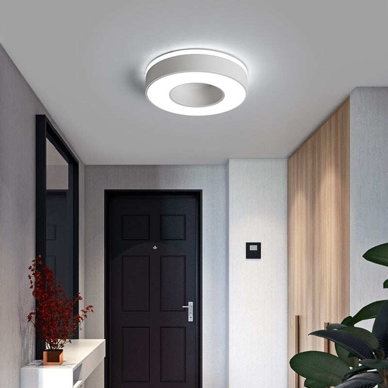 New Design LED Ceiling Light Corridor Art Gallery Decoration Front Balcony Lamp Porch White Black Lamparas De Techo Plafondlamp