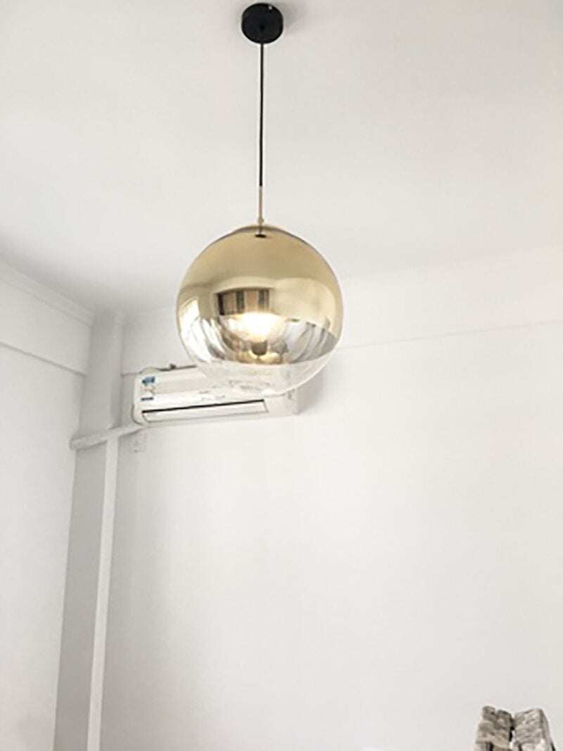 Modern TDixon Pendant Lights Gold Silver Mirror Ball Hanglamp Globe Glass Led Lamp Kitchen Living Room Bedroom Nordic Lamp