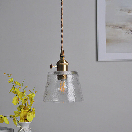 Nordic Minimalist Brass Aisle Japanese Glass Personality Creative Bedside Bedroom Dining Room All Copper Vintage Homestay Chande