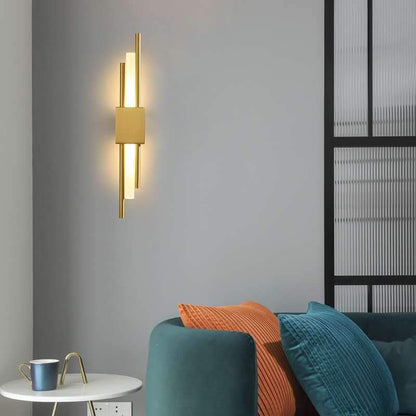 Modern Light Luxury Bedroom Copper Wall Lamp