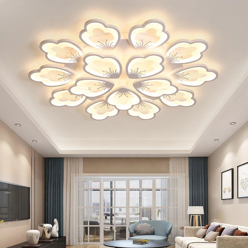 New living room lamps atmospheric household modern minimalist hall ceiling lamp art creative personality light in the bedroom