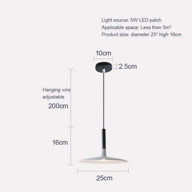 LED Saucer Pendant Lights Hanging Lamp Cement Hanglamp Nordic Retro Living Room Light Fixtures Decorative Lighting